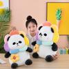 Cute Sunflower Bear Throw Pillow Doll Plush Toy Cute National Treasure Panda Doll For Girls