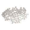 Mountain Bike Chain with 2 Link 10 Speeds 116 Link Adjustable Strong Impact Resistance Silver Bike Chain for Road Bike