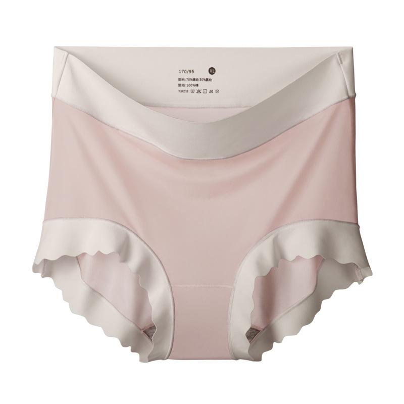Thin Ice Silk Underpants Women's Quick Drying High Waist Underpants Abdomen Shrinking  Cotton Underpants, Antibacterial Silk Slip Facial Mask Pants