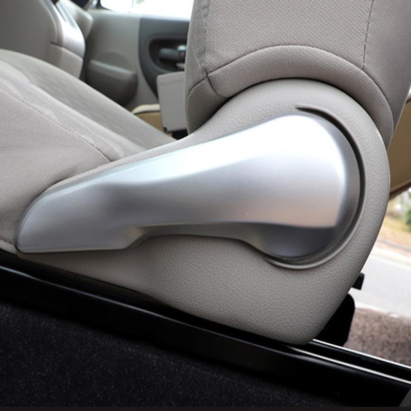 Interior Seat Adjustment Cover Trim for Nissan Nv200 Evalia 2010-2018 Abs Chrome Car Styling Stickers Auto Accessories 2 Pcs