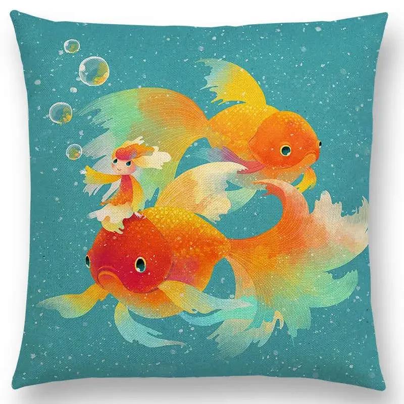 Neuer Eingang Bunt Traum Niedlich Cartoon Warm Erde Liebenswerte Tiere Leinen Kissenbezug Heimdekoration Auto Sofa Wurfkissenhülle