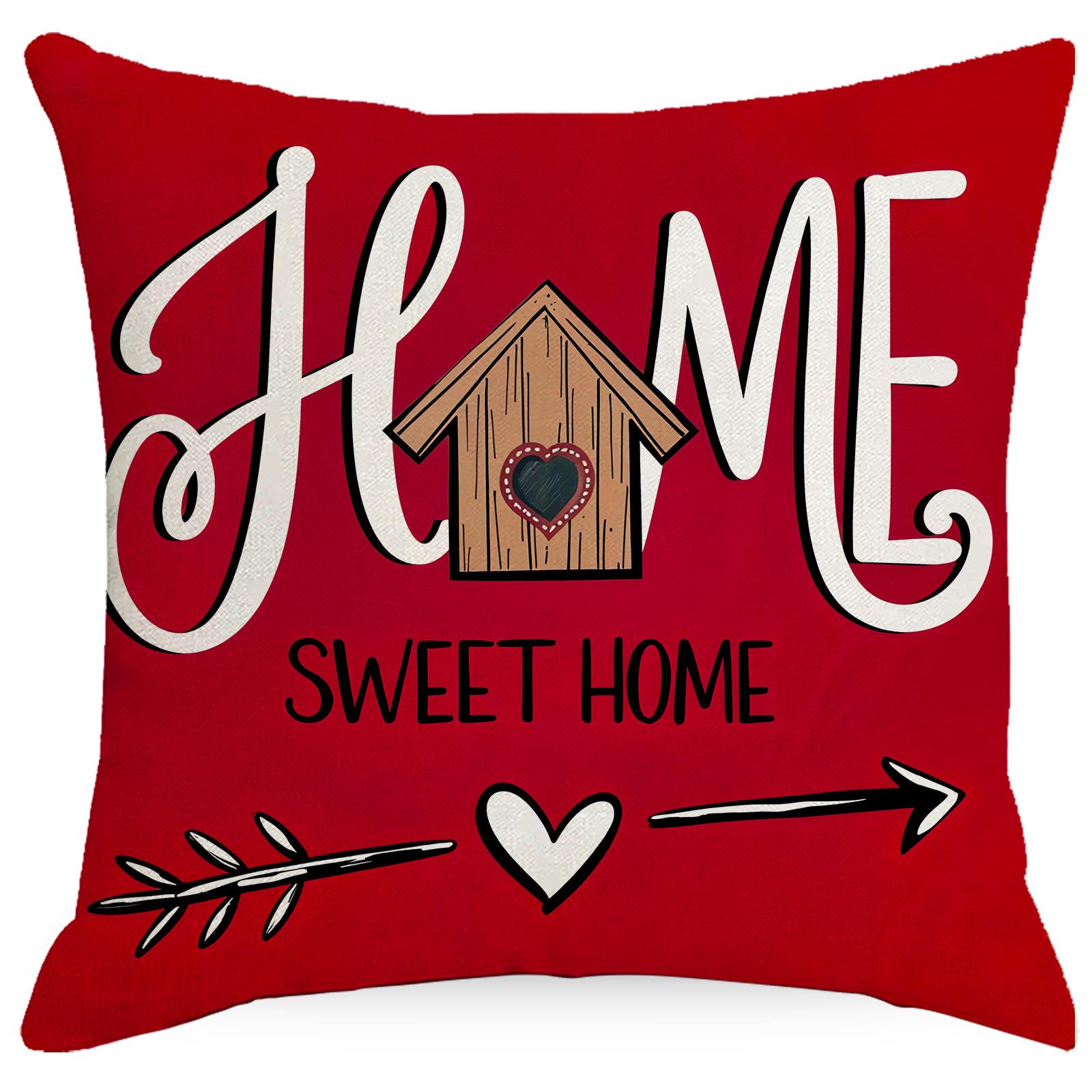 

New Spring and Summer Floral Letter Printed Pillow Versatile Living Room Decorative Sofa Pillow Bedroom Bedside Cushion 45 * 45Cm