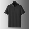 Dibinze Men's Plus Size Business Casual Short Sleeve Polo Shirt