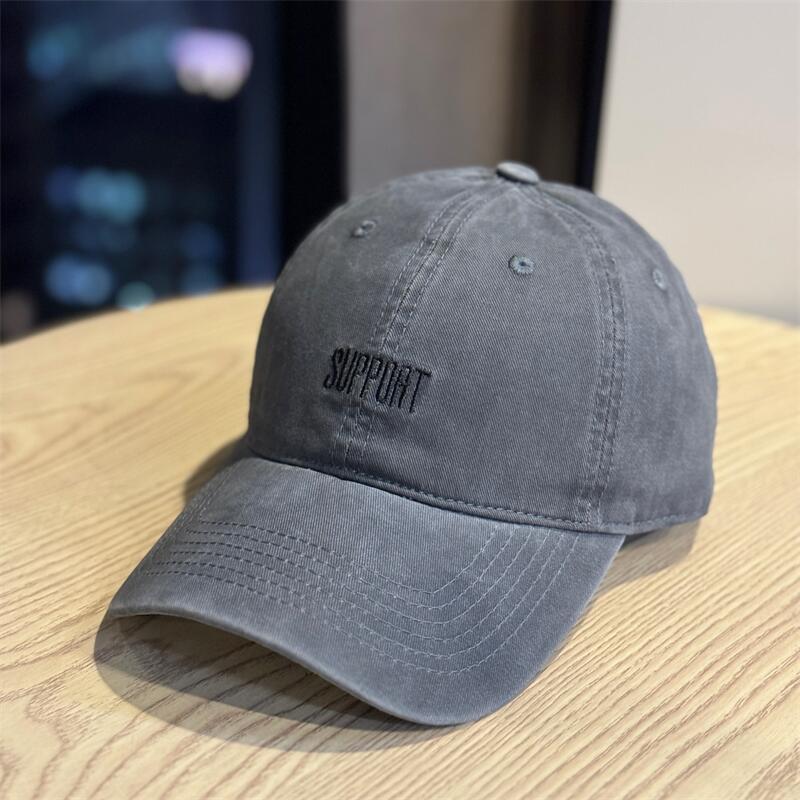 New Foreign Style Versatile Letter Embroidery Soft Top Baseball Cap Women's Tide Spring and Summer Niche Wind Shading Cap Men