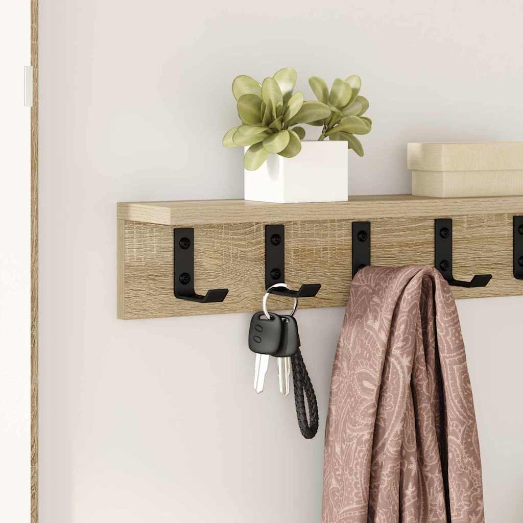 Wall Mounted Nightstand Sonoma Oak 60 X 10.5 X 10.5 Cm