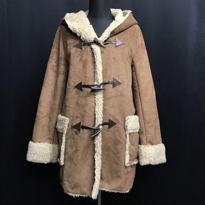 BEAUTY & YOUTH UNITED ARROWS Faux Shearling Duffle Coat Brown M(USED)