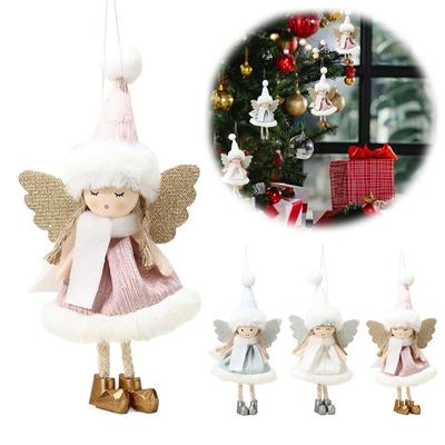 Engel Mädchen Ornament Lieblich Saisonale Deko Plüsch Niedlich Weihnachtsbaum Puppe Anhänger Für Kamin Wohnzimmer Schlafzimmer Hängende Deko