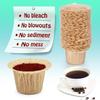 50/100 Pcs Natural Disposable Coffee Paper Filters K Cup Paper Filters  for Most Reusable K Cup Pods