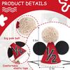 Mouse 1/2 Birthday Hat - Mouse Half Way To One Party Decorations,Mouse Ears Cake Smash Hat,Red Black Mouse Party Hat,6 Months Birthday Photo Props
