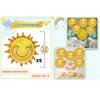 5Pcs 26Inch Smile Face Sun Balloon for Party Mylar Sunshine Balloons Summer Balloon for Sunshine First Kids Birthday Decorations