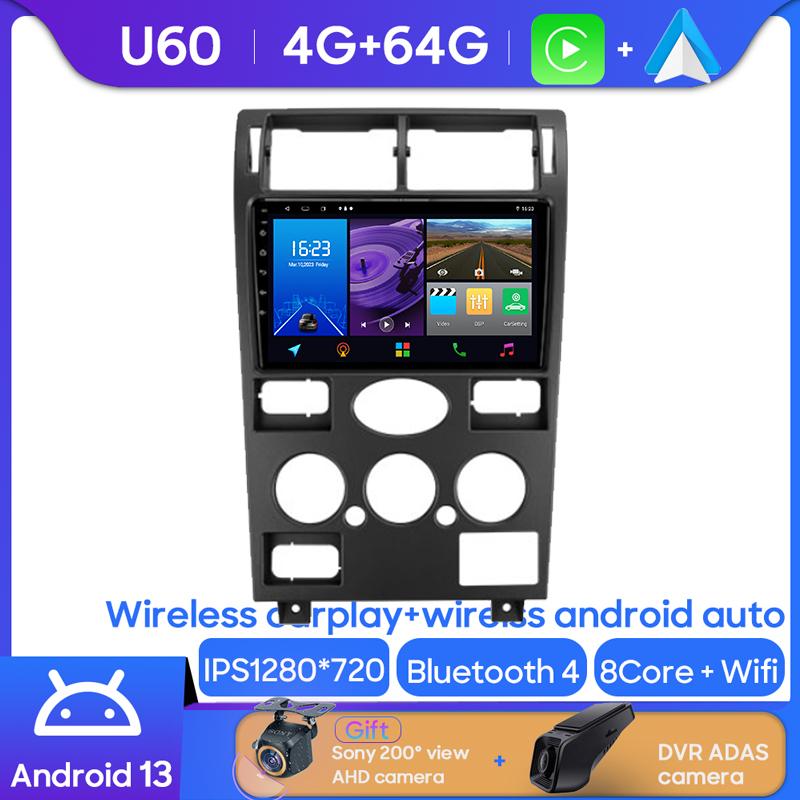 Android Multimedia  For Ford Mondeo 3 2000 - 2007 Car Stereo CPU Radio QLED Player Navigation Carplay Auto HDR 5G Cam Dash WIFI