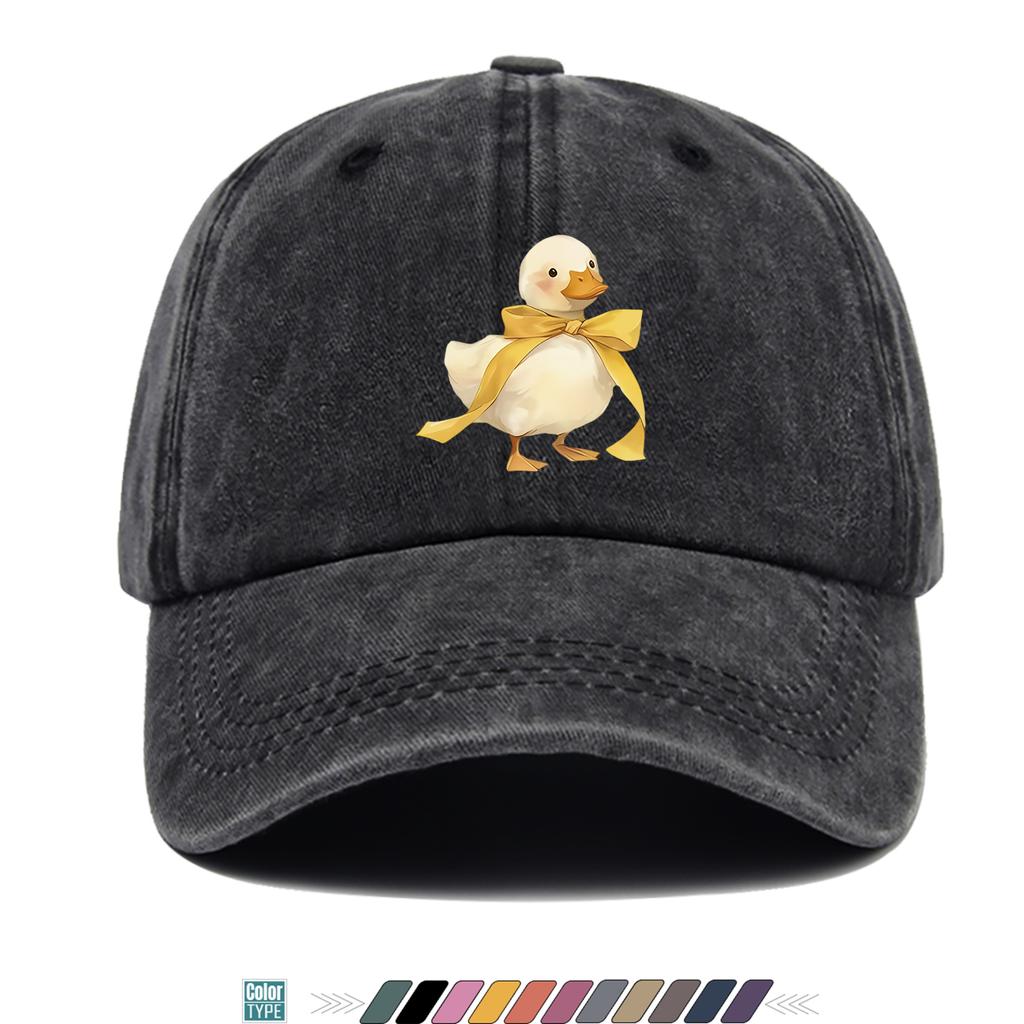 Pc Little White DuckS Cute Design Print Baseball Cap Trucker Hat Comfortable And Breathable Fashionable And Beautiful Cartoon