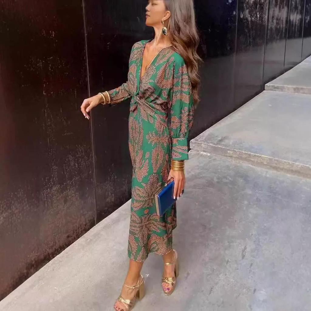 Printed Popular Women's Dress for International Markets