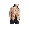 Timberland Letter Pattern All Over Print Water Resistant Polo Long Sleeve Cotton Jacket Unisex Jackets Wheat A6B3T-DP1