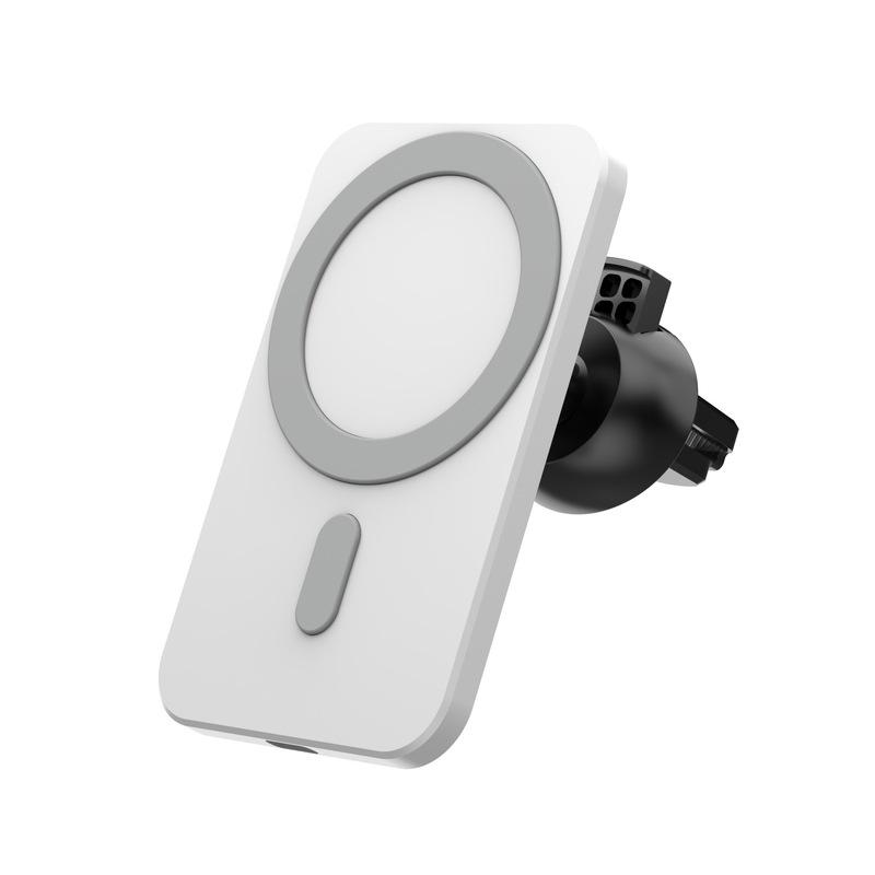 15W Wireless Fast Car Charger 360° Rotation Fast Charging Super Explosion-Proof Universal Car Mount Magnetic Wireless Charger белый
