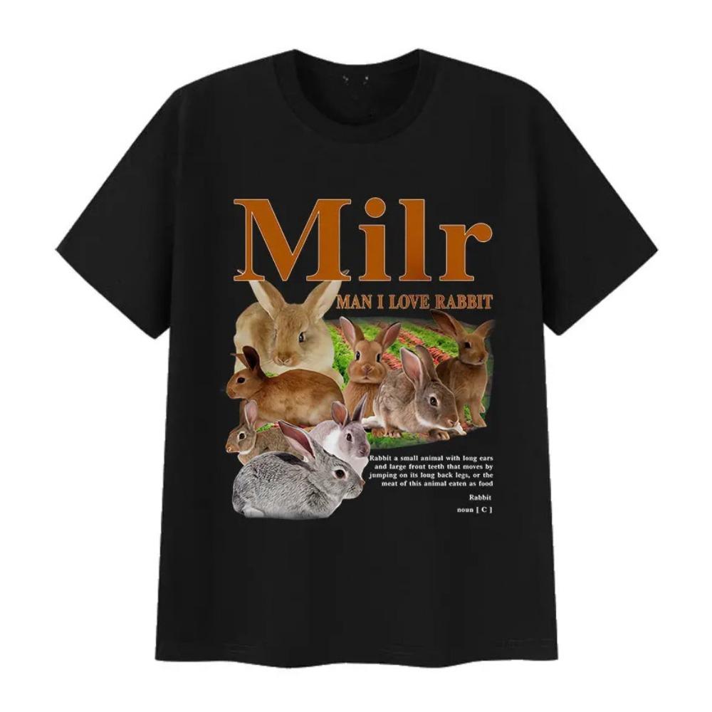 

Man I Love Funny Rabbit Meme Graphic T Shirt Men Women s Harajuku Vintage Fashion T-shirts Casual Cotton Oversized T-shirt S