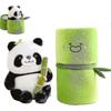 Stofftier Panda, 9,8 Stoff-Pandabär Plüschtiere halten Bambus, Niedlicher Panda im Bambus Plüschtiere Geschenke für Kinder Mädchen