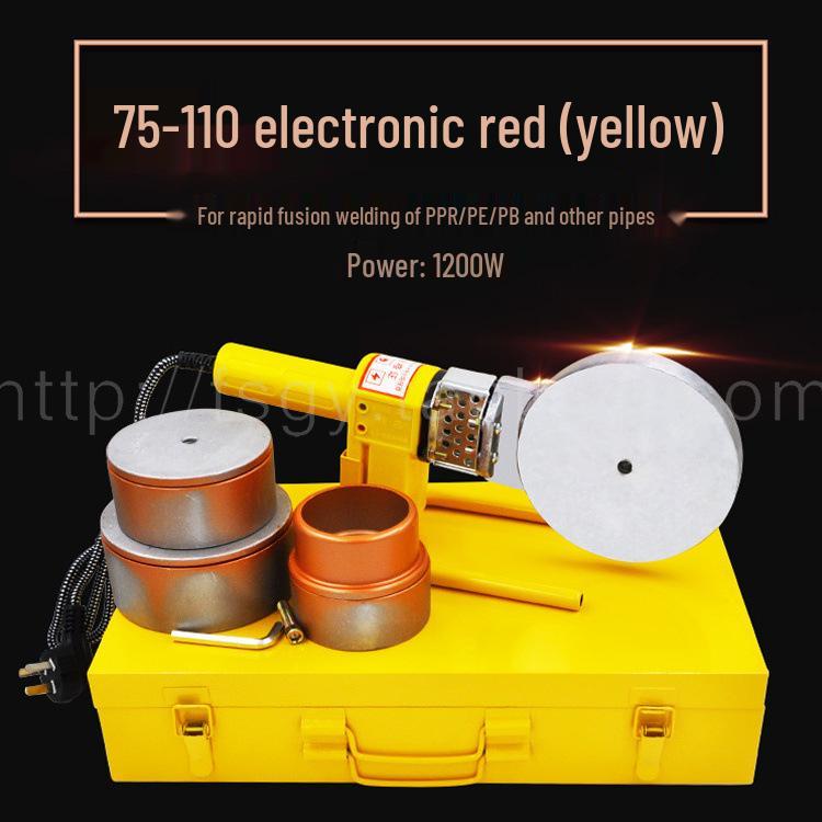 PPR Hot Melt Tool: Electronic Temperature-Controlled Heat Fusion Welder for PB/PE Water Pipes (75-110mm).