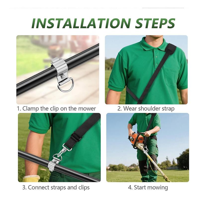 Weed Eater Strap String Trimmer Shoulder Harness For EGO Stihl Ryobi   Kobalt Echo  Toro Troy Models