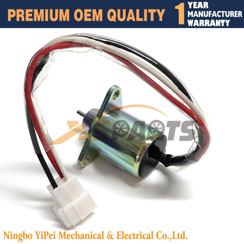 1503ES-24S5SUC5S 119653-77950 119653-66500 Shut Off Solenoid 12V SA-4850  For Yanmar John Deere Takeuchi Komatsu