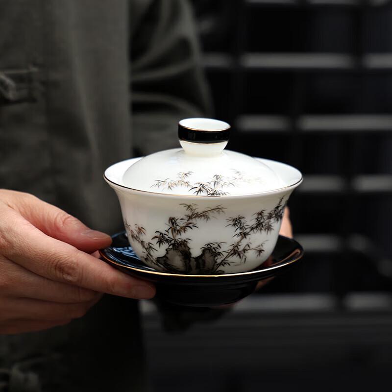 Tang Hui Bamboo Shadow Ceramic Tea Set