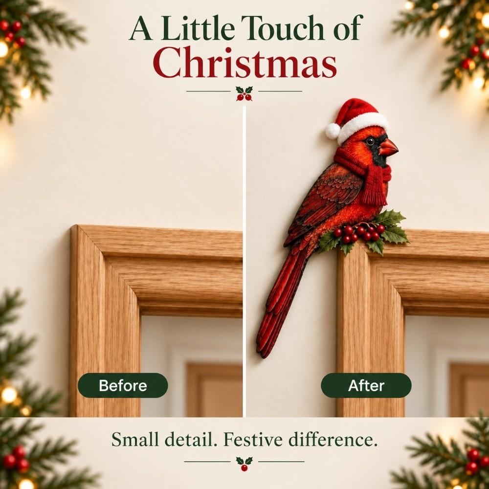 Wooden Door Topper Decor Corner Fit Animal Door Decor Rustic Door Hanging Ornaments  Bird Lovers