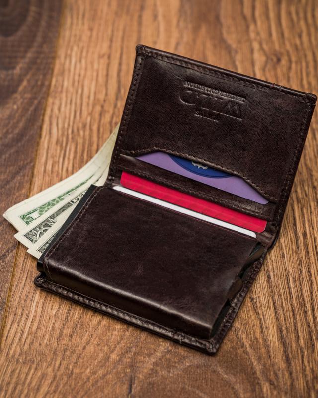 Small Leather Wallet with RFID Protection Stop - Always Wild