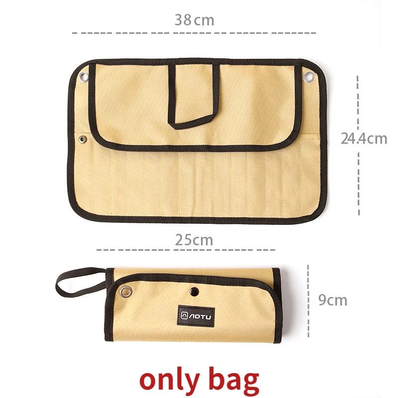 Picknicktasche für den Außenbereich, Löffel, Messer, Essstäbchen, Gabel, Aufbewahrungstasche, tragbare, faltbare Tischwäschetasche, Camping, Kiking, Reiseausrüstung