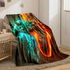 Gaming Controller Fire Ice Blanket bedroom Blanket for Livingroom Couch lunch break Soft throw for Friend's festival Gift