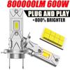 H7 LED CANBUS Car Headlight Bulb Super Bright Focus Spotlight White Light Mini Wireless Fog Lamp Plug&Play LED Auto Headlamp12V