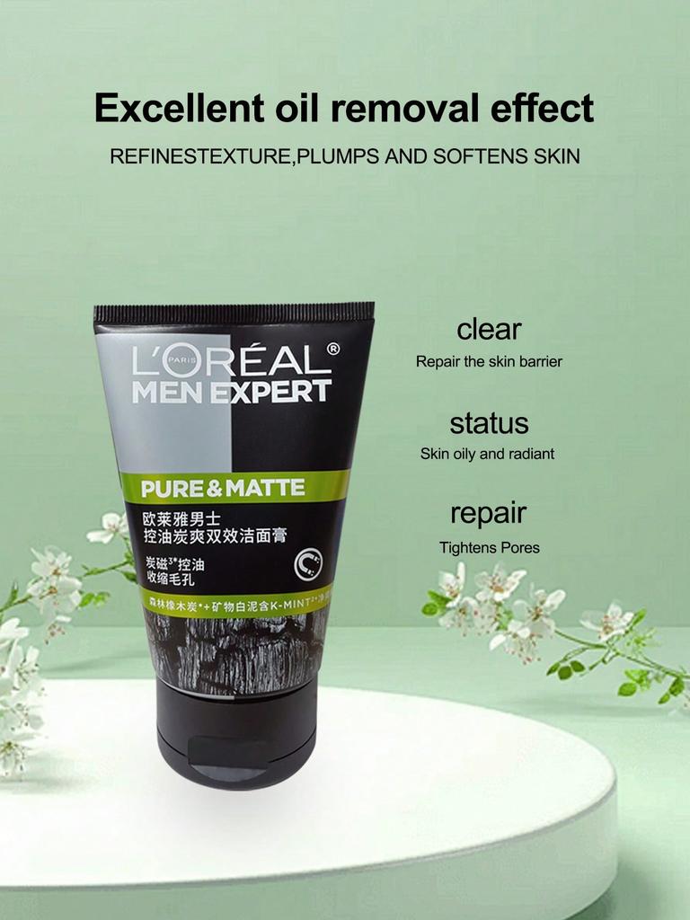 L'Oréal Paris Men Expert Saf Kömür Temizleyici Yüz Yıkama Jeli (100ml)
