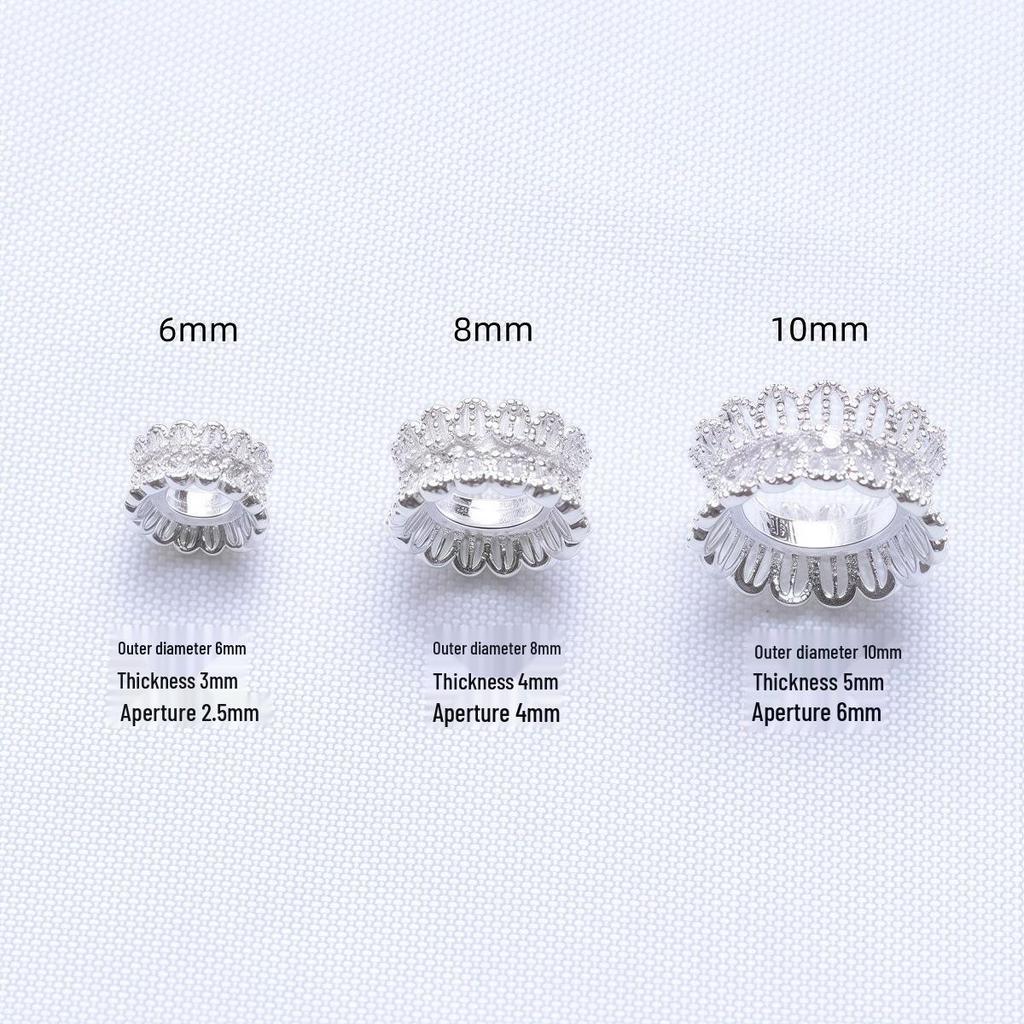 14K Gold Plated Farbecht Zirkonia Schlanke Taille Blume Abstandshalter Perle für DIY Perlenarbeiten.