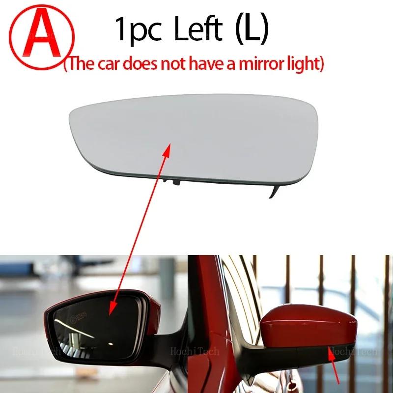 Verre de rétroviseur latéral chauffant pour Volkswagen VW Polo 5 MK5 6R 6C 2010-2016, compatible avec rétroviseur gauche et droit