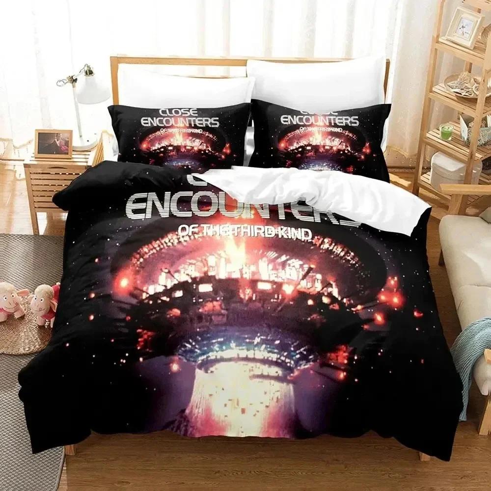 Close Encounters of the Third Kind Bedding Set Duvet Cover Bed Set Quilt Cover Pillowcase Comforter King Queen Size Boys Adult