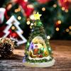 Christmas Tree Glowing House Music Ornament Adults Kids Rotating Train Winter Scene House for Home Table Office Holiday Decor