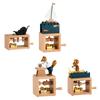 Hand Crank Music Box Novelty Unique Hand Operated Wooden Musical Box Decor for Colleague Friend Classmate Family Birthday Gifts