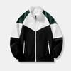 2026 Men's Breathable Color Block Stand Collar Casual Jacket - Spring & Autumn