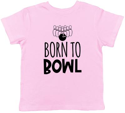 Born To Bowl Boys Girls Childrens Kids T-Shirt
