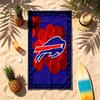 Buffalo Bills (14) Theme Beach Towel Sand Resistant Soft And Comfortable Suitable For The Pool Camping Yoga And Diving A Travel