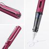 LAMY AL-Star Black Purple Fountain Pen - Ergonomic Grip and Steel Nib Size M - Lightweight Alumin...