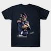 Herren Schwarzes T-Shirt mit Aufdruck Caleb Williams Iceman, Chicago Football Caleb No-Cut Transferpapier Druck Baumwoll-T-Shirt