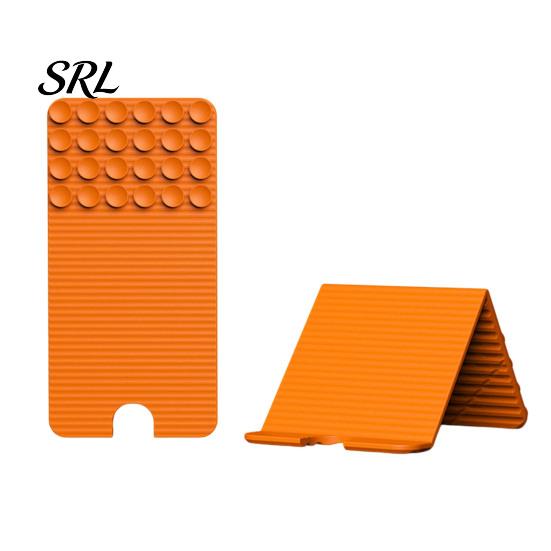 Portable Silicone Phone Holder Stand with Suction Cups, Foldable Flexible Desk Grip for Outdoor Shoots Tablet Laptop, Convertible Selfie Travel Hands