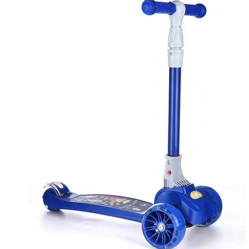mpouka Adjustable Folding Kids' 3-Wheel Scooter with Flashing Wheels