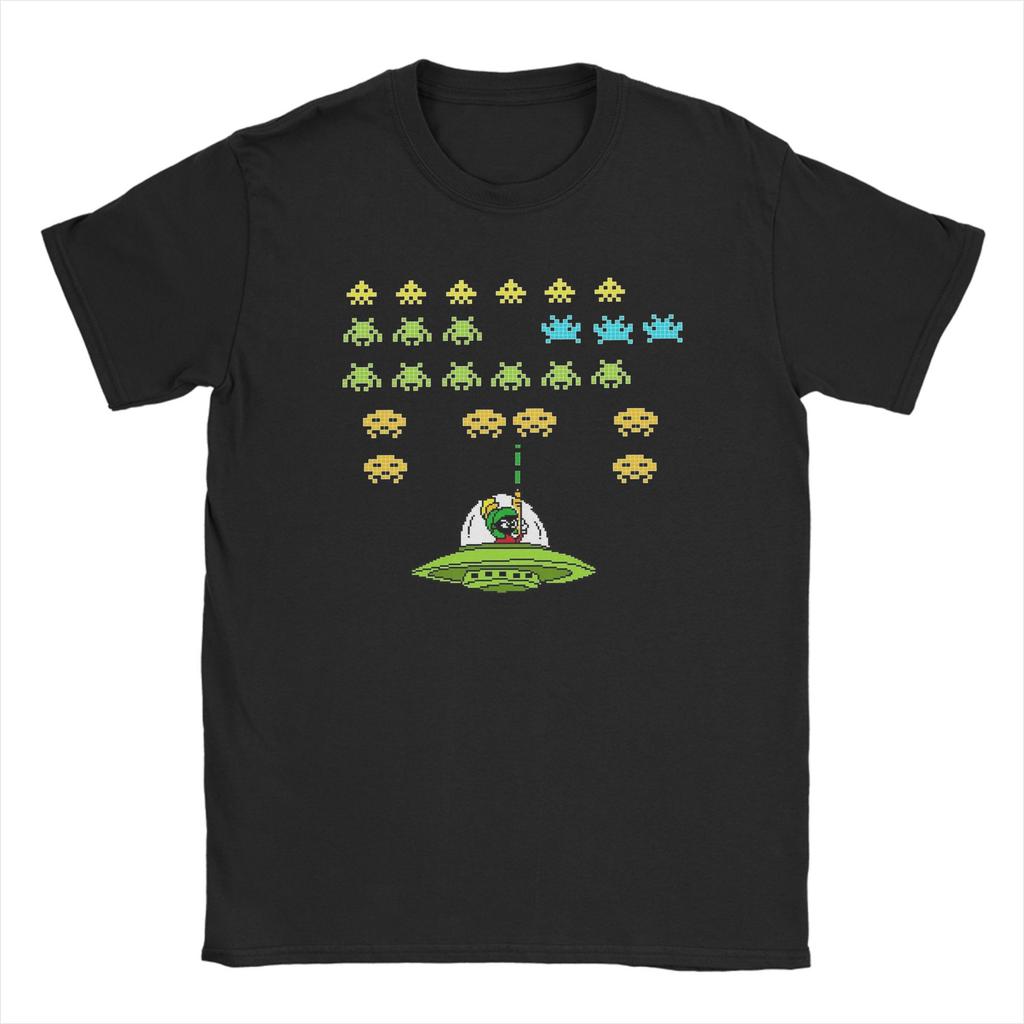Frogger ARCADE Space Invaders Game Men's T Shirt  Unique Tees Short Sleeve Crew Neck T-Shirt Pure Cotton 6XL Clothes