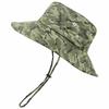 New men's and women's camouflage bucket hat outdoor sun protection fishing hat big edge outdoor hiking sun hat