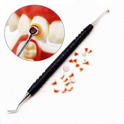 Dental Composite Resin Filling Spatula Assortment Kit Tool Sculpt Pads Mixing Handle Foam Pads L/S Modeling Instrument