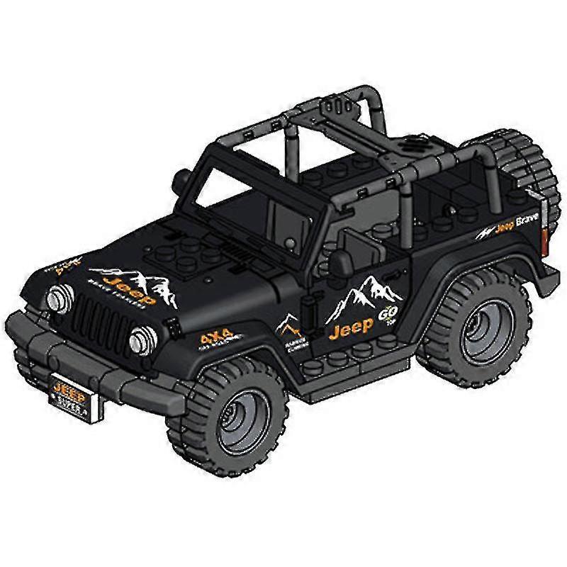 Zk-22 Pcs/set Military Building Blocks Series Black Special Police And Off-road Vehicle Set Small Particles Assembled Minifigure Toy