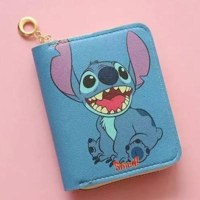 Nouveau portefeuille mode court fermeture éclair impression dessin animé étudiant mini portefeuille porte-monnaie porte-cartes
