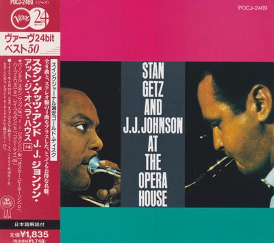 CD STAN GETZ STAN GETZ  J.J. JOHNSON  Stan Getz and JJ Johnson At the Ope POCJ2469 Verve Records 1997 Japan Jazz Used