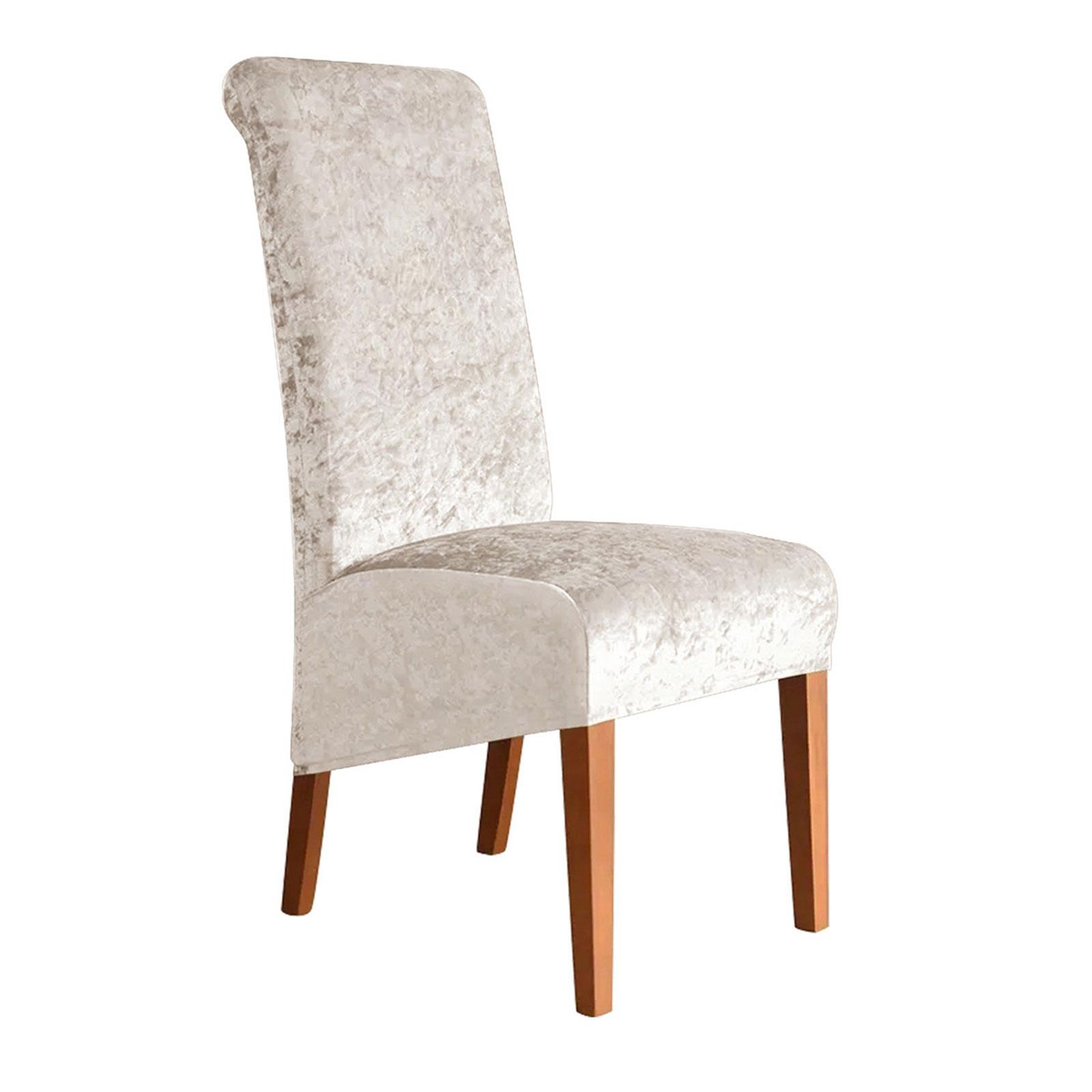 

Эластичные чехлы для стульев с высокой спинкой Элегантные бархатные чехлы-накидки для стульев в столовой Защищают от износа